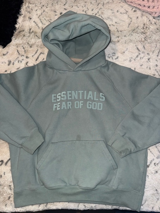 Essentials Other - Essentials Fear of God Crewneck Hoodie in Sage